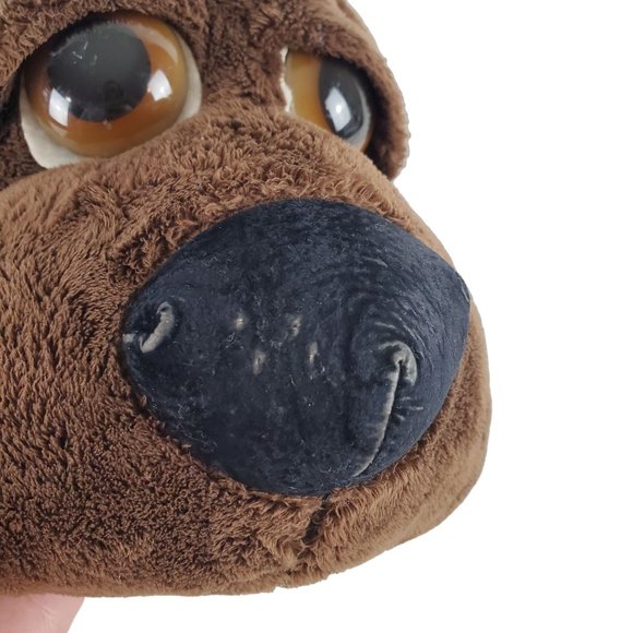 Russ Berrie Big Eyed Chocolate Brown Wakely 9" Puppy EUC Plush Stuffed Animal - Picture 7 of 8